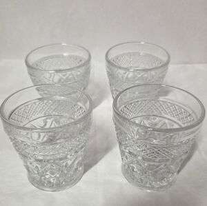 MOSSER GLASS Cambridge Spirits Single Old Fashioned Glasses Set (4), Clear, NWT